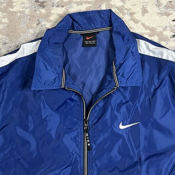 Vintage 90s Y2K Nike Windbreaker Pullover Nylon Jacket Mens Size L Swoosh - Picture 4 of 11